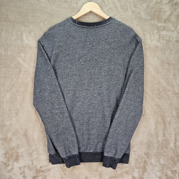 Zara Man Sweatshirt Skull Graphic Crewneck Mens Size L Sweater Long Sleeve Gray - Picture 2 of 10